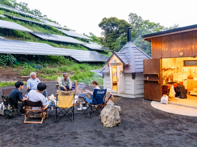 みんなでBBQ_SOLACEの丘 キャンプ場