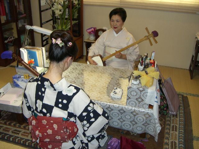対面でお稽古します。_芝媛の小唄・端唄・三味線教室