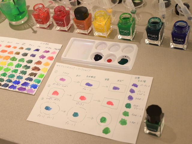 インクブレンド・ワークショップでのブレンドの様子_STYLE OF LAB