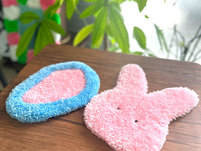 (ミニラグ)インテリアや、小物おきにもおすすめです!一番人気のワークショップです!_タフティングスタジオTONE