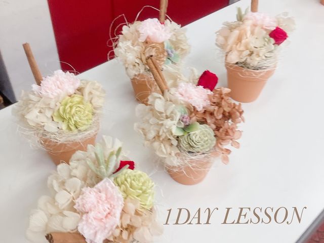 アーティフィシャルフラワーや生花もお好みで!_お花の教室 ブーケドオリーブ