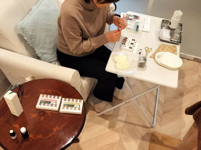 お一人様レッスン風景_arome beauty Therapisia
