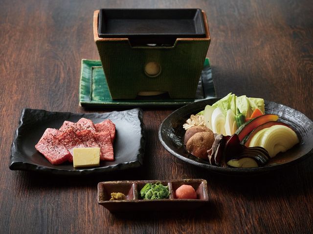 近江牛鉄板焼き_長命寺温泉天葉の湯