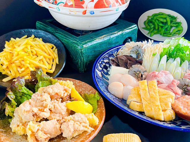 ちゃんこ鍋宴会セット_長命寺温泉天葉の湯