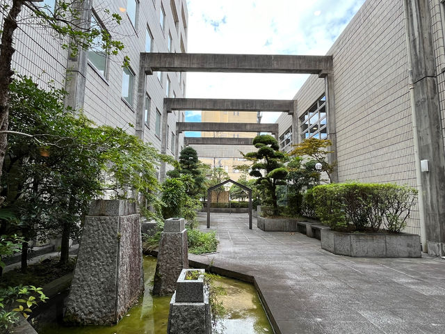 もくせい会館内のお庭_自力整体教室【静岡・もくせい会館】