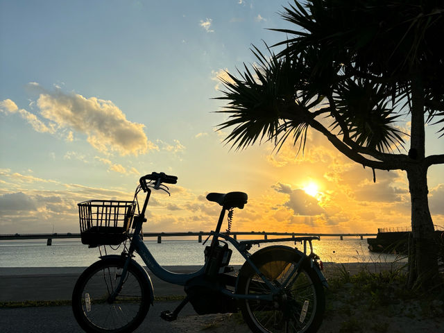 宮古島/サンセットビーチ_RentalBike miyakojima【ホテル配達】レンタサイクル宮古島Cafe&Bike