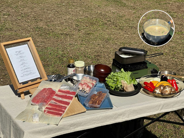 ボリュームたっぷり・常陸牛手ぶらBBQセット付き!機材レンタル・必要資材込で本格サウナに入ったあとそのままBBQをお楽しみいただけます。_MIDORITO SAUNA(ミドリトサウナ) Camp&BBQ Field
