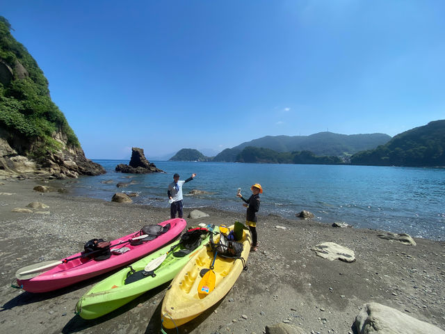 近くの浜に上陸!暖かければシュノーケルも!_ネイチャーツアー Ecotone