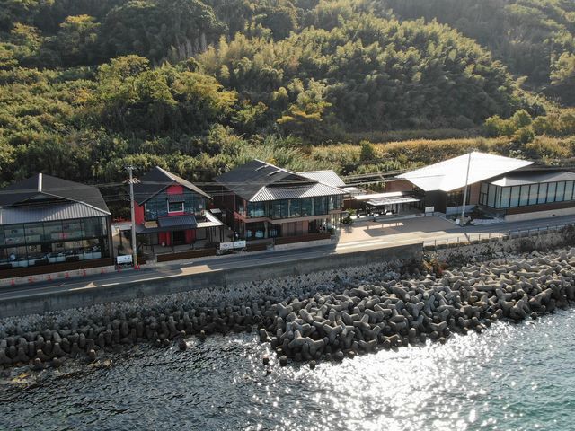 劇場のほか、和食・洋食レストラン、古酒ショップなどが立ち並んでいます。_劇場 波乗亭
