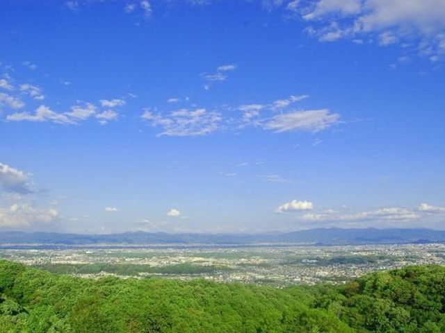 明神山から望む奈良盆地_明神山