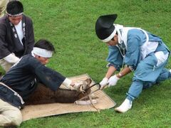 古式「鹿の角きり」の写真1