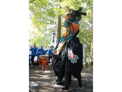 野中の獅子舞の写真1