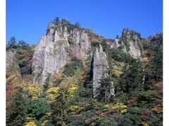 立久恵峡の紅葉の写真1