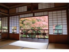堀庭園の紅葉の写真1