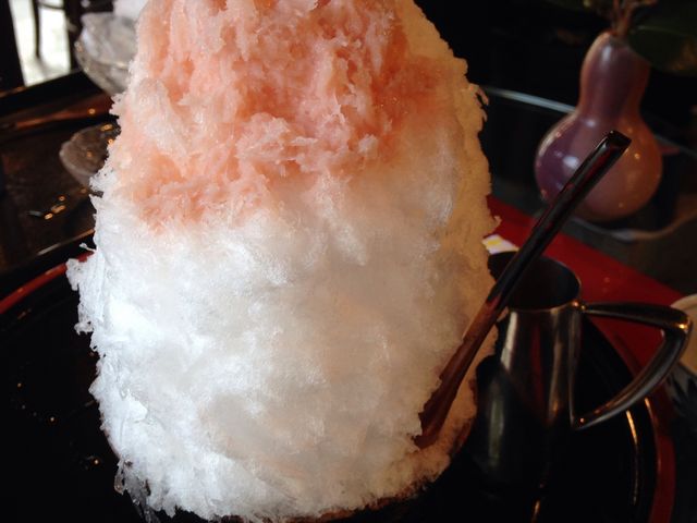 私は恋するイチゴミルクにしましたが美味しかった〜また食べに行きます_天然氷蔵元 阿左美 宝登山道店