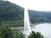 okeiさんの月山湖大噴水の投稿写真1
