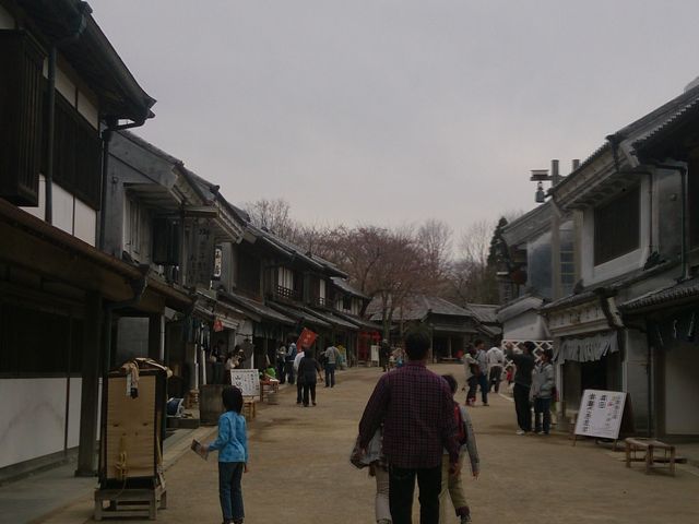 昔のお店の町並みが再現されています。ドラマ等でも使用されているようです。_千葉県立房総のむら