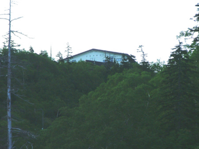 カミホロ荘から見た稜雲閣_国民宿舎 カミホロ荘