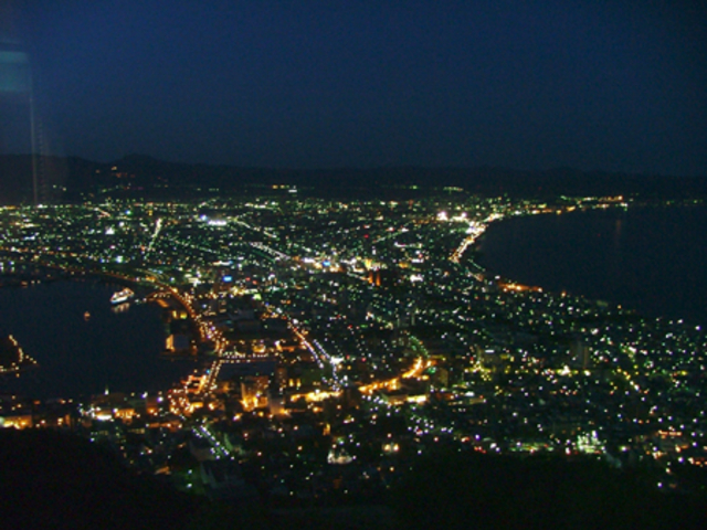 函館山ロープウェイ展望台からの夜景_函館山ロープウェイ