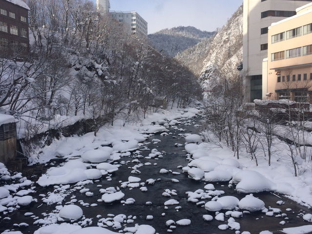 雪景色_定山渓温泉