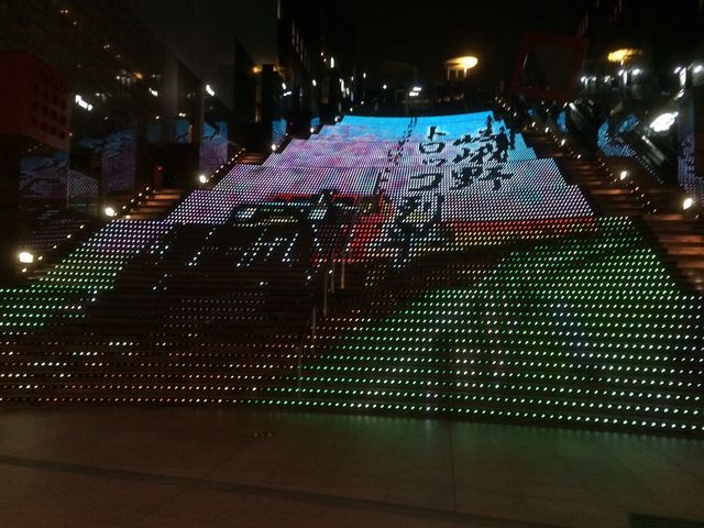 階段イルミネーション_京都駅ビル