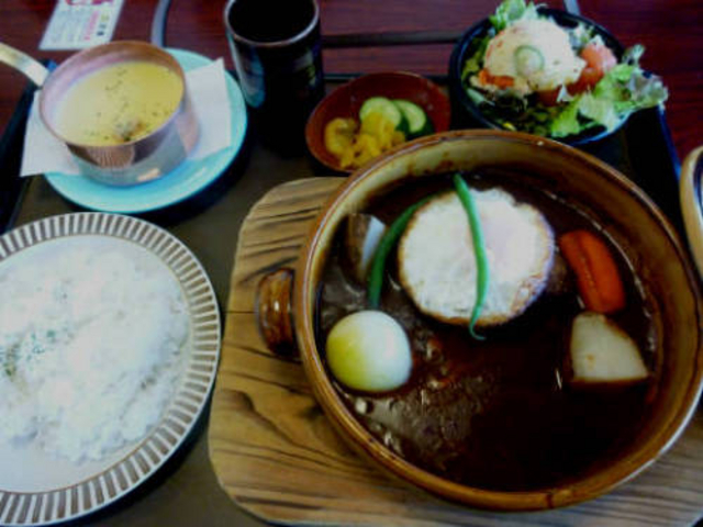 ランチ 煮込みハンバーグ御膳_長太屋
