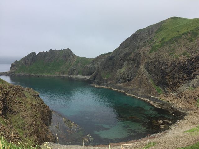 岬の一段下の展望台からの眺めです_澄海岬