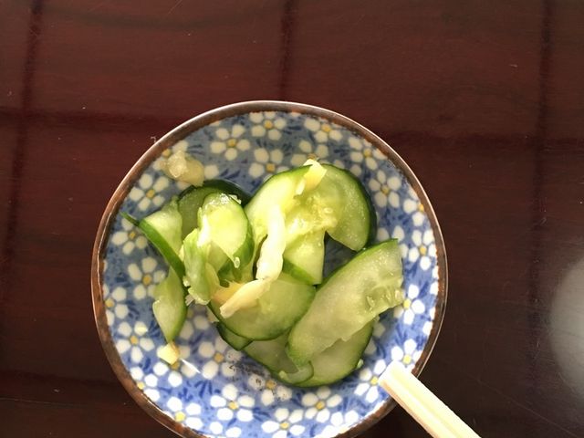 サービスの前菜お漬物_わたりや