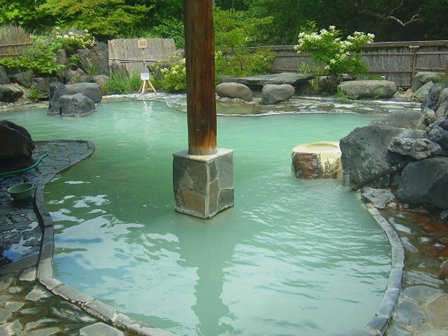 松川温泉・松川荘(露天風呂)_松川温泉