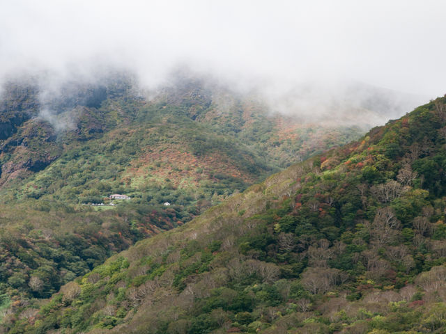 雲に阻まれたが紅葉の始まりが..._マウントジーンズ那須