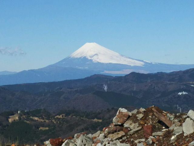 山頂からの眺め
_大室山登山リフト