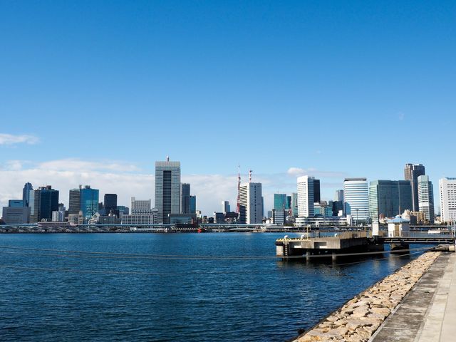園内から浜松町方面を望む_晴海ふ頭公園