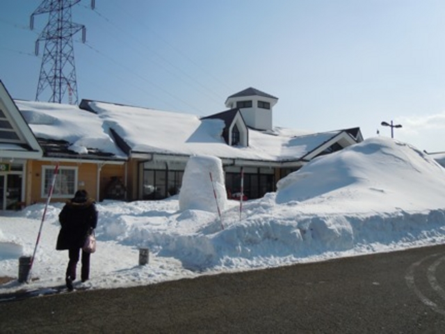 雪のひるがの高原サービスエリア_ひるがの高原サービスエリア
