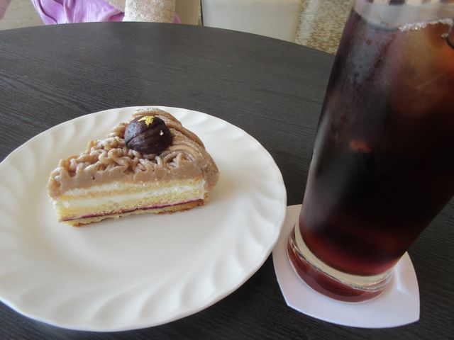 ケーキセット_ザ ラウンジ カサブランカ SHIROYAMA HOTEL kagoshima