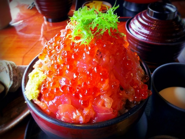 漁師の漬け丼膳 1980円也。_伊豆高原ビール本店レストラン