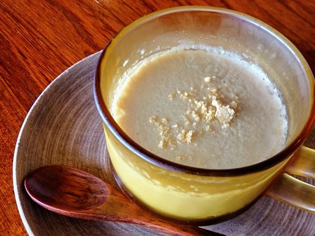 祖谷豆乳のアーモンドプリン_なこち LIFE SHARE COTTAGE 食堂と喫茶