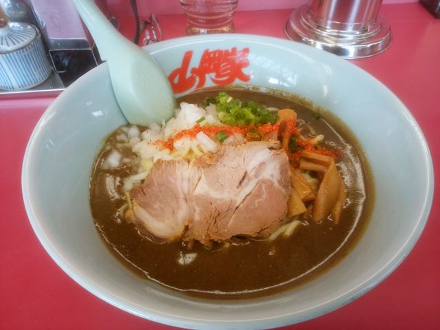 鬼にぼしらーめん(限定品)_山岡家 上磯店