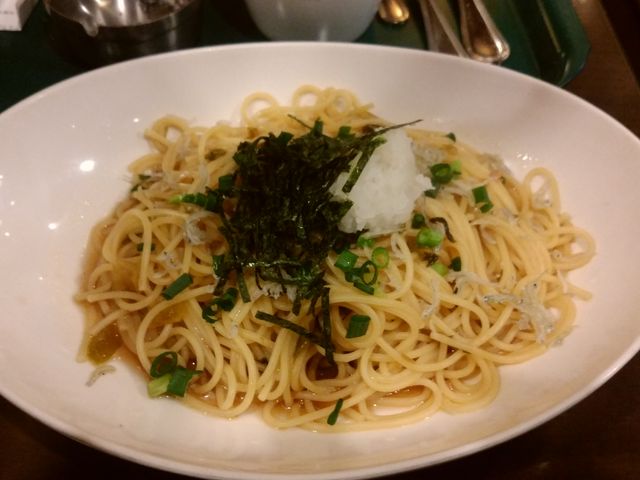 じゃこと高菜のスパゲッティ_PRONTO 市ヶ谷店