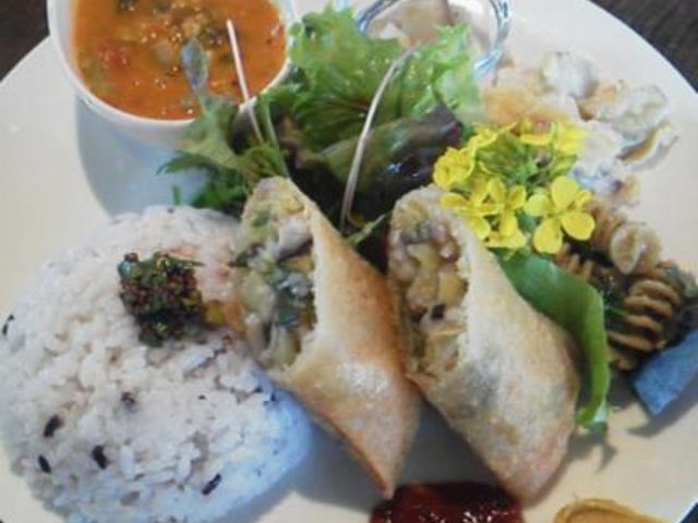 ワンプレートランチ。スープ付です。_サンチャカフェ