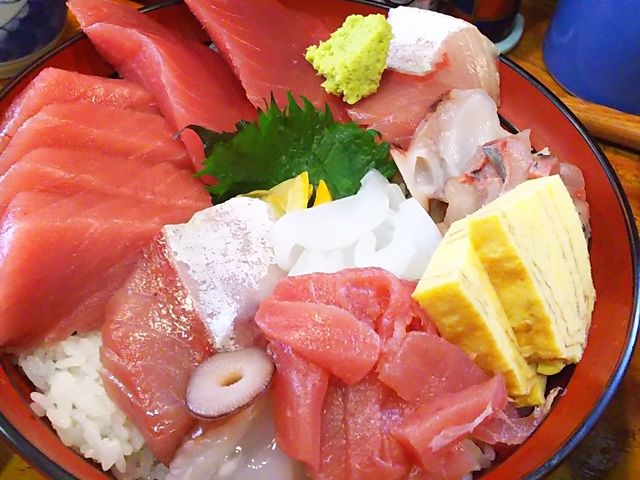 海鮮丼1100円_魚河岸