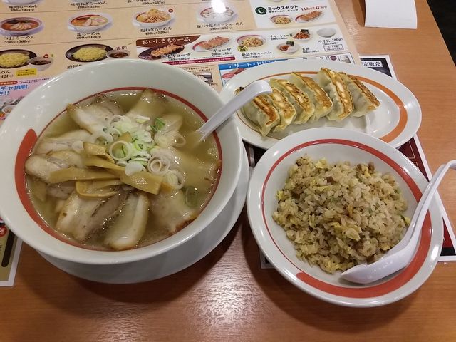 豚バラ塩 Cセット_幸楽苑土崎店