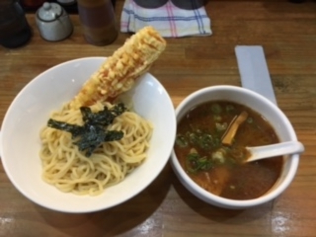 ちくわが揚げたてでサクサクしていて美味しいです。_炙り鯛だしらーめん・つけ麺 サクラ