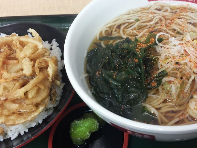箱根そば伊勢原店 ミニかき揚げ丼セット _箱根そば・伊勢原店