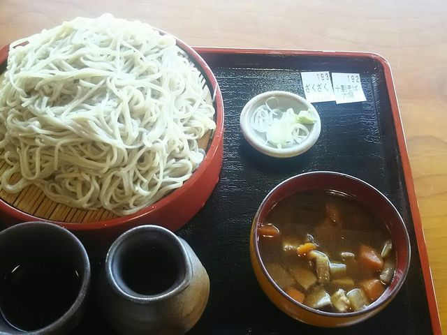 お食事一例。お汁は二本松名物。_安達ヶ原ふるさと村
