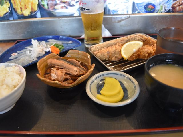 ふぐ刺し定食_いちばのよこ