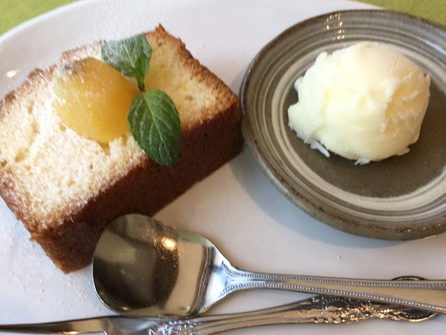 栗ののったケーキ_洋風食事処ものみ茶屋