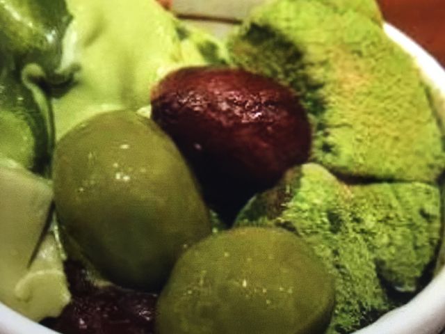 抹茶が美味しいね〜〜。_甘党まえだ 天王寺Mio店