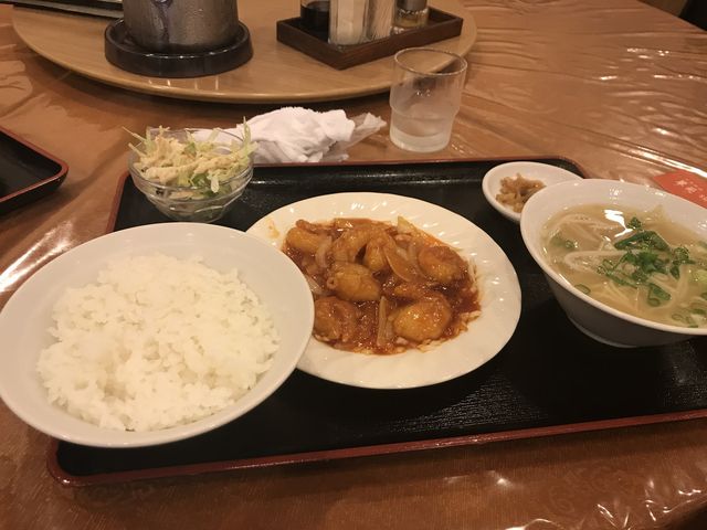 エビチリのランチ_翠苑