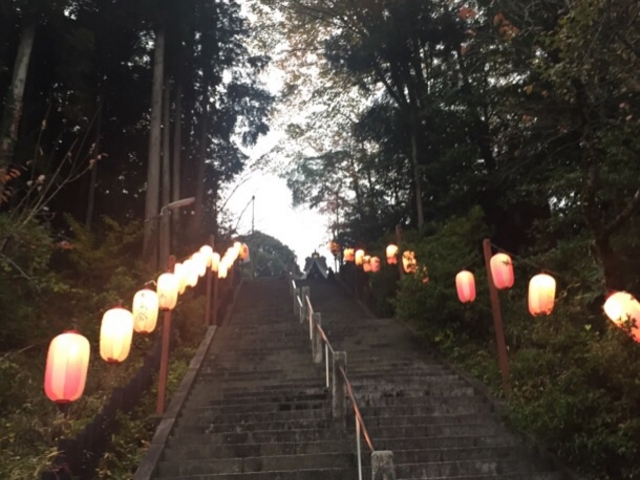提灯の灯りが良いです。_住吉神社(東京都青梅市)