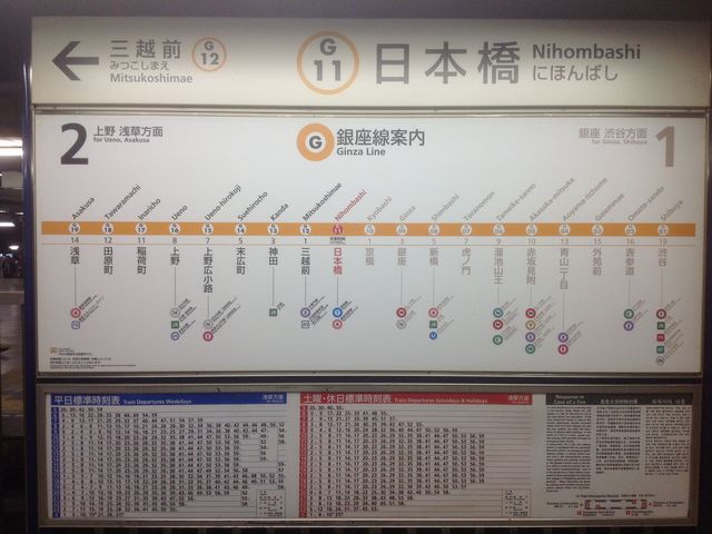 日本橋駅_東京メトロ銀座線日本橋駅